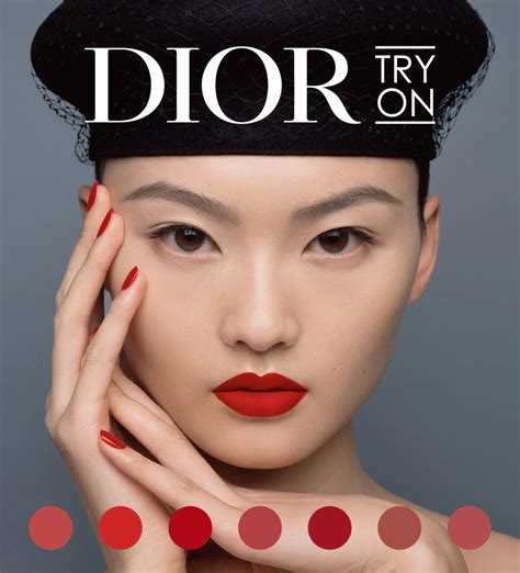 Dior virtual makeup try on